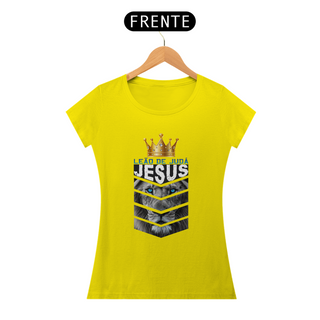 Nome do produtoCamiseta Feminina  - Leão de Judá - Moda Cristã