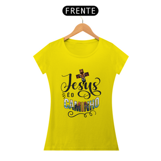 Nome do produtoCamiseta Feminina  - Jesus é o Caminho - Moda Cristã