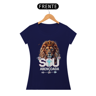 Nome do produtoCamiseta Feminina  - Sou Abençoada - Moda Cristã