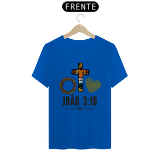 Nome do produtoCamiseta Masculina  - João 3:16 - Moda Cristã