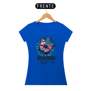 Nome do produtoCamiseta Feminina  - Sou Abençoada - Moda Cristã