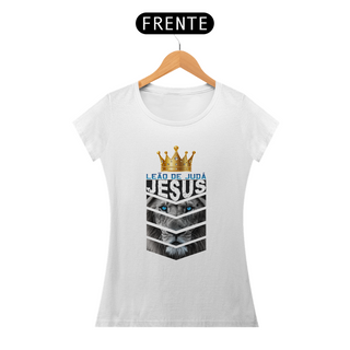 Nome do produtoCamiseta Feminina  - Leão de Judá - Moda Cristã