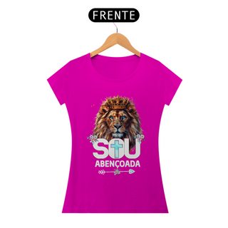 Nome do produtoCamiseta Feminina  - Sou Abençoada - Moda Cristã