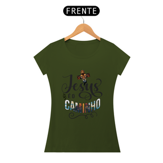 Nome do produtoCamiseta Feminina  - Jesus é o Caminho - Moda Cristã