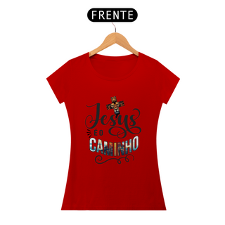 Nome do produtoCamiseta Feminina  - Jesus é o Caminho - Moda Cristã