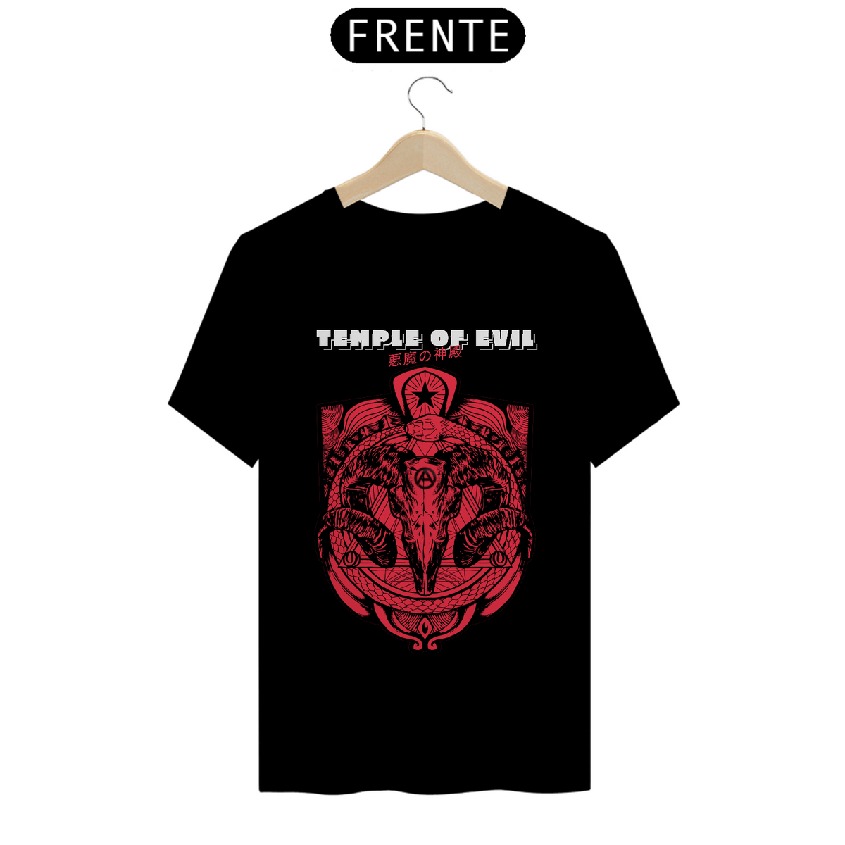 Nome do produto: Temple of Evil - T-Shirt Quality