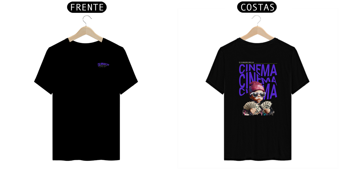 Nome do produto: Camiseta Cinema is Money v2 - Filmmakers Crew Lab.