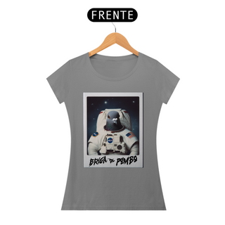 Nome do produtoCamiseta Feminina Pombo Astrunauta - Estampa na frente