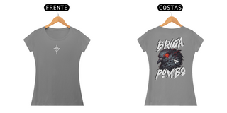 Nome do produtoCamiseta Feminina Pombo Pistola - Estampa nas Costas