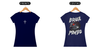 Nome do produtoCamiseta Feminina Pombo Pistola - Estampa nas Costas