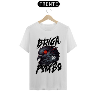 Camiseta Branca Pombo Pistola - Estampa na Frente