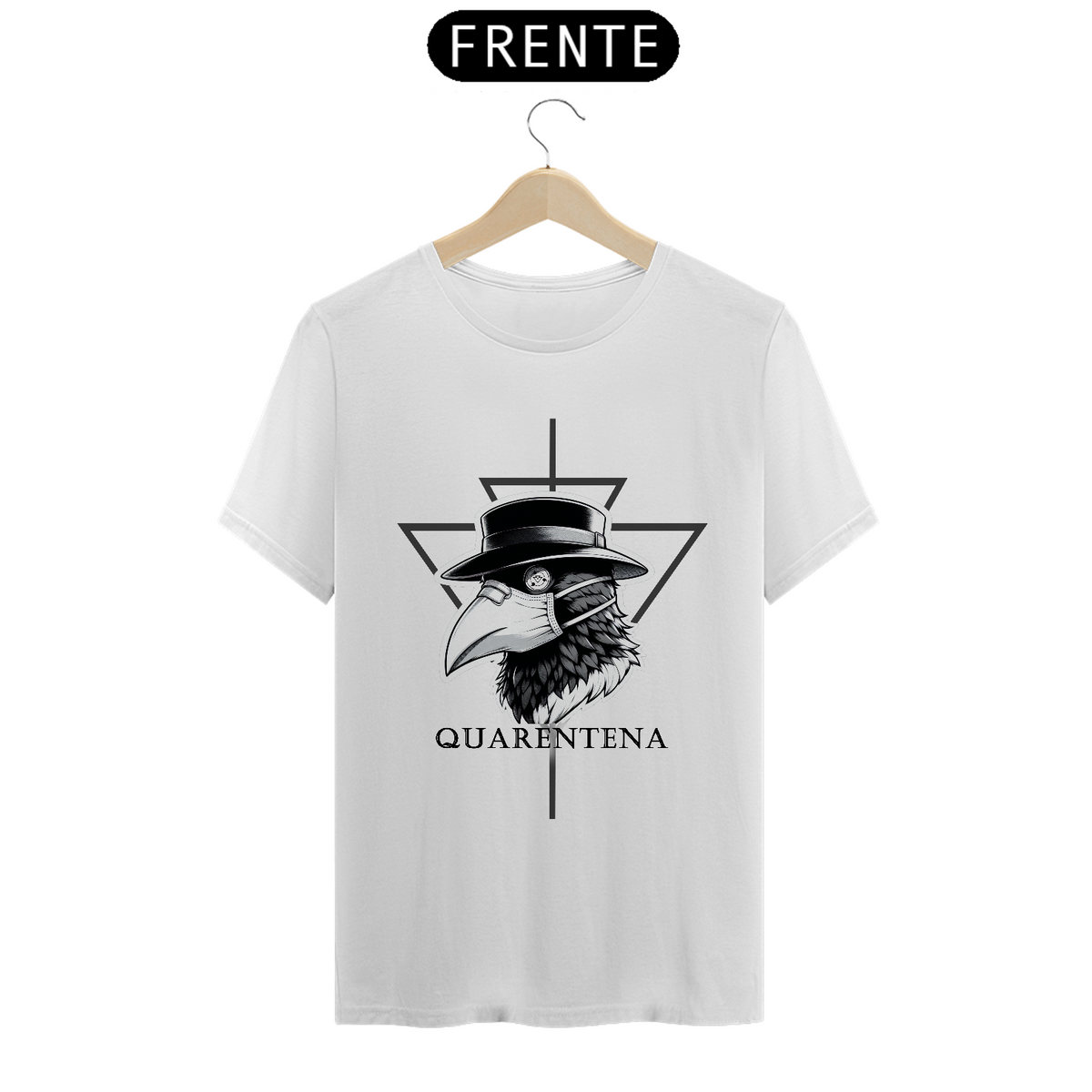 Nome do produto: Camiseta Quarentena -Estampa na Frente