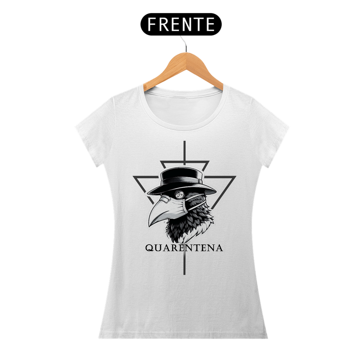 Nome do produto: Camiseta Quarentena - Estampa na Frente