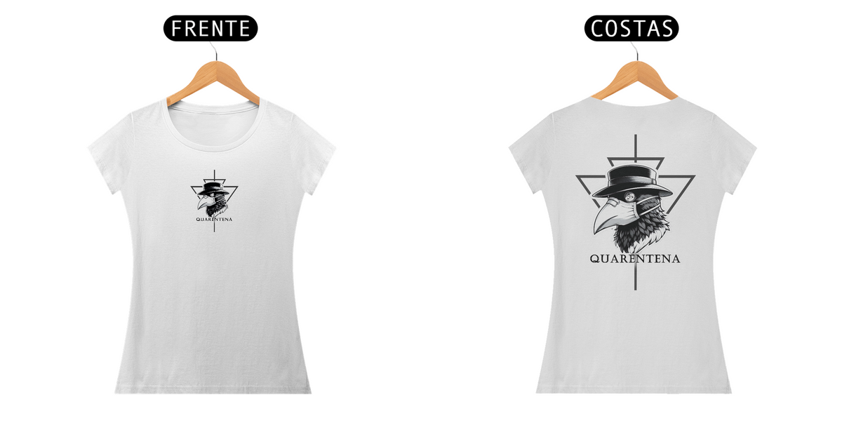 Nome do produto: Camiseta Quarentena - Estampa nas Costas 