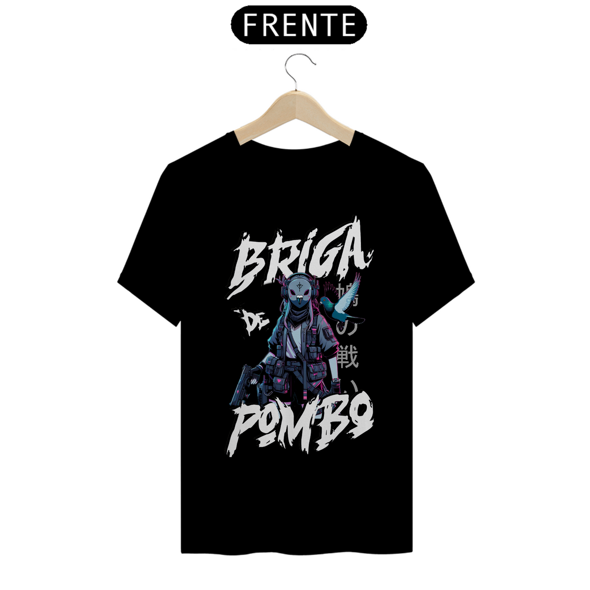 Nome do produto: Camiseta Garota Cyberpunk - Estampa na Frente