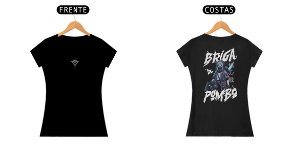 Camiseta Feminia Garota Cyberpunk - Estampa nas costas 