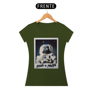 Nome do produtoCamiseta Feminina Pombo Astrunauta - Estampa na frente