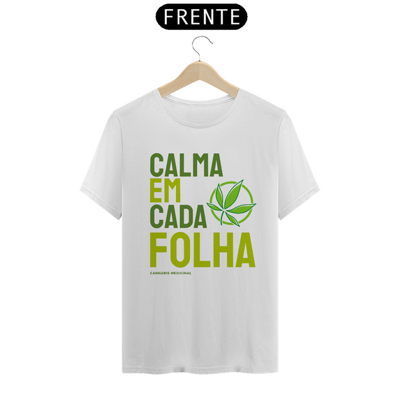 CAMISETA CALMA EM CADA FOLHA