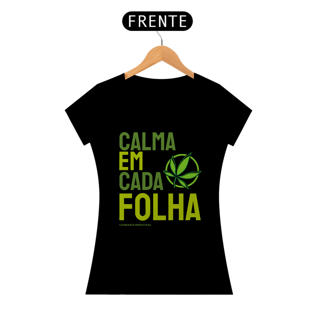 Nome do produto: CAMISETA CALMA EM CADA FOLHA