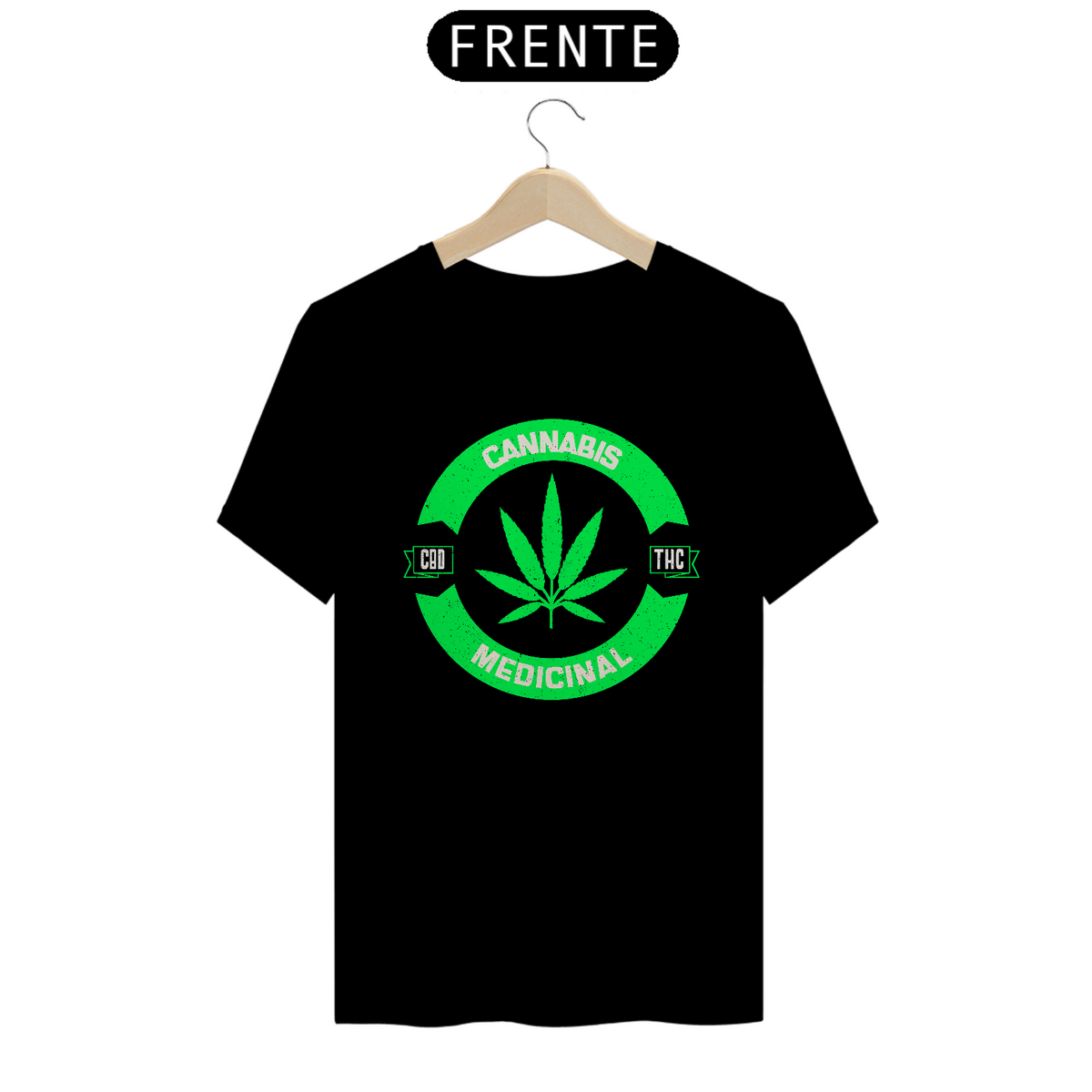 Nome do produto: CAMISETA CANNABIS MEDICINAL 