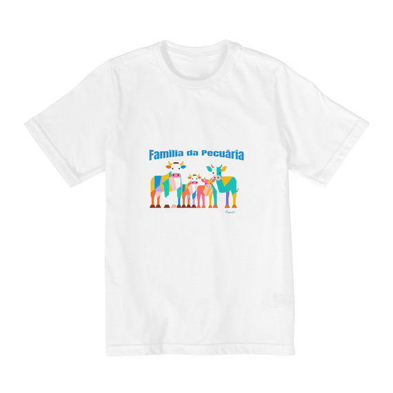 Camiseta Família da Pecuária - 10 a 14 Anos