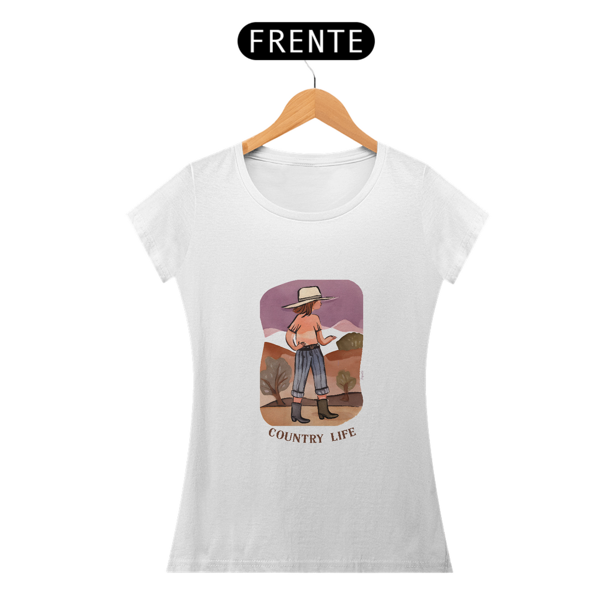 Nome do produto: Camiseta Country Life - Feminina