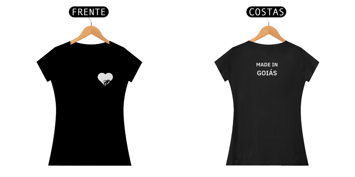 Nome do produto: Camiseta Trator Made in Goiás - Feminina