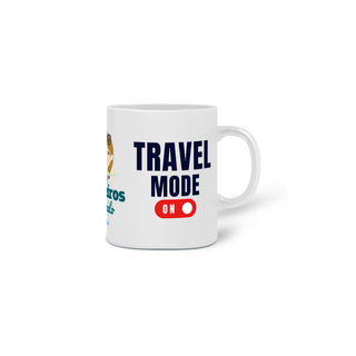 Nome do produtoCaneca Travel Mode On - Mochileiros pelo Mundo