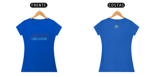 Nome do produtoCamiseta Feminina Algodão Canoa Havaiana Silhueta Azul