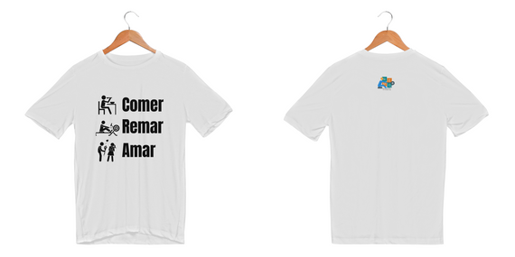 Camiseta Comer, Remar, Amar Dry UV