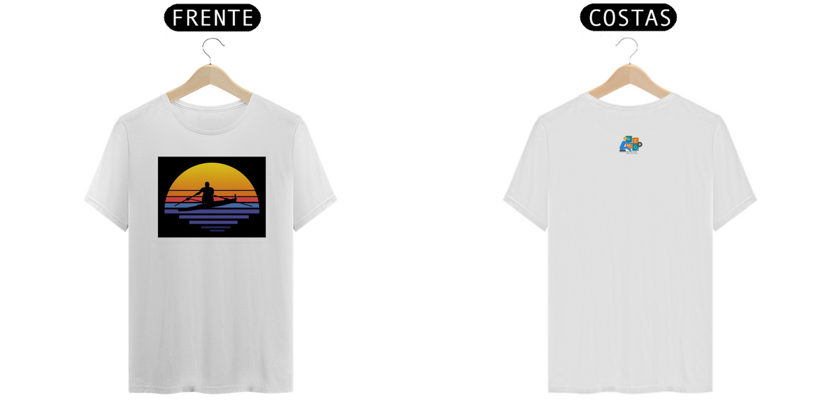 Nome do produto: Camiseta Algodão Remo ao Por do Sol