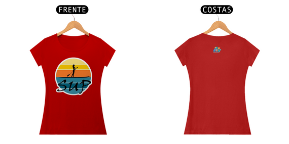 Camiseta Feminina Algodão SUP Pôr do Sol