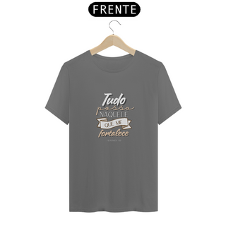 T-Shirt Estonada - Tudo posso naquele que me fortalece