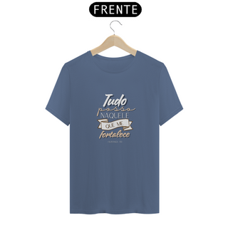 Nome do produtoT-Shirt Estonada - Tudo posso naquele que me fortalece