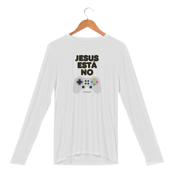 Camisa Manga Longa Sport Dry Uv - Jesus está no controle