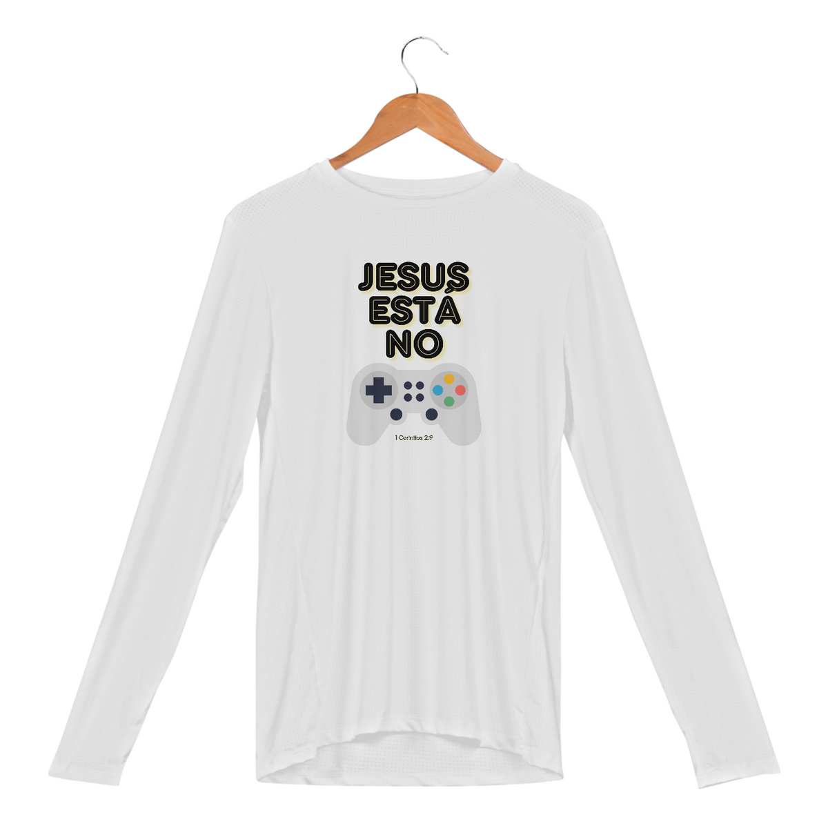 Nome do produto: Camisa Manga Longa Sport Dry Uv - Jesus está no controle