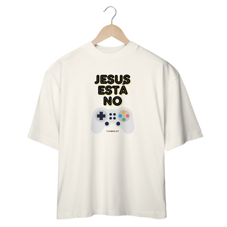 Nome do produtoCamiseta Oversized  -Jesus está no controle