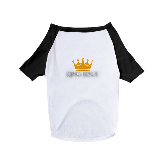 Camisa Pet Dog King Jesus