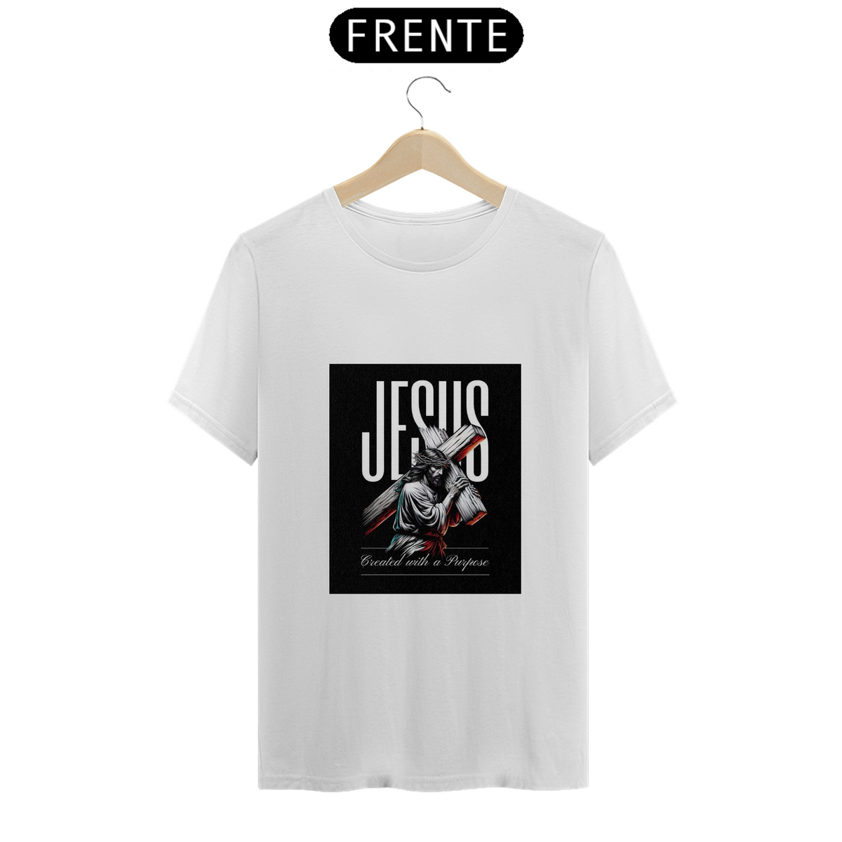 Nome do produto: Camisa Jesus Cruz - Yeshua - T-Shirt Classic