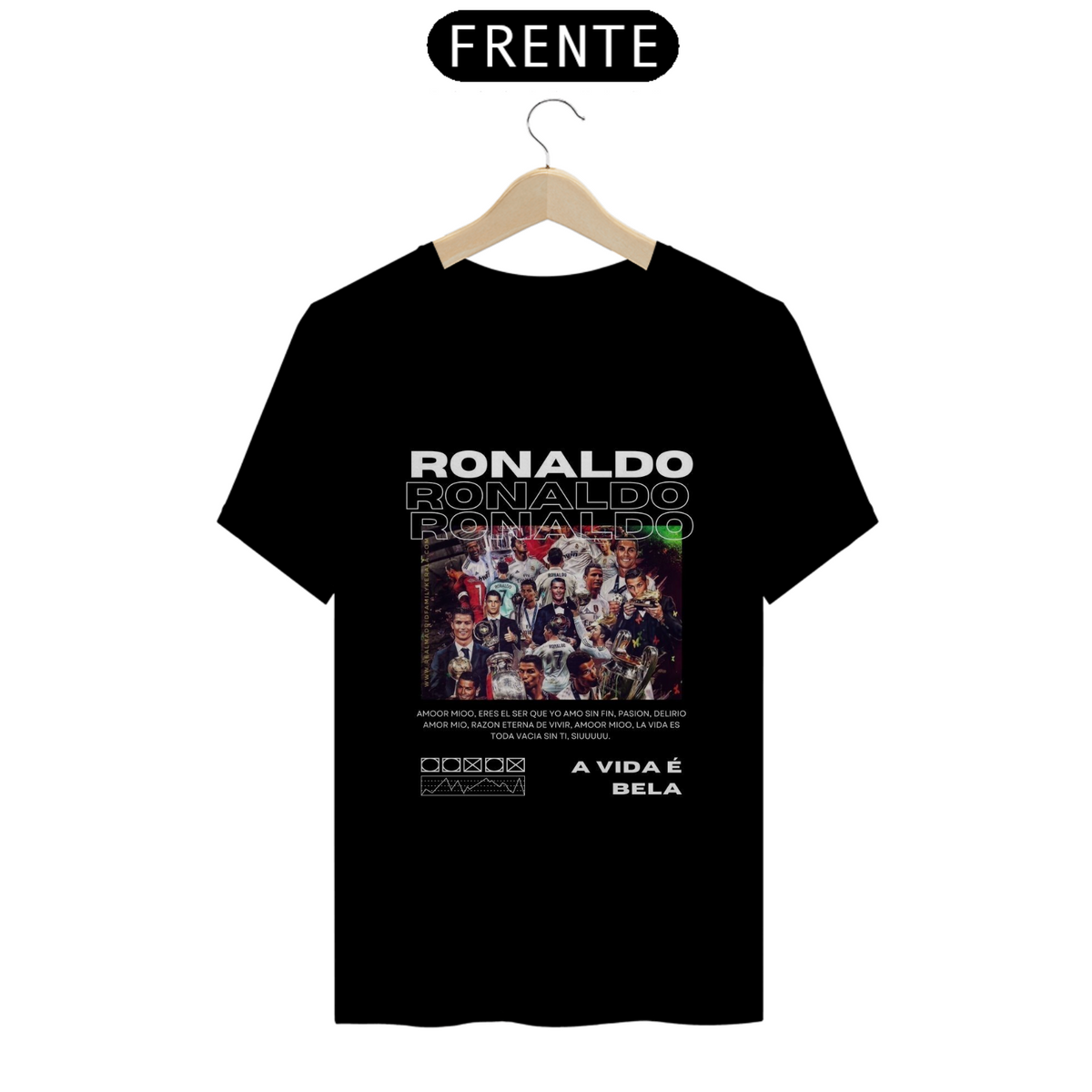 Nome do produto: Camisa Cristiano - Coleção de Futebol - T-Shirt Classic
