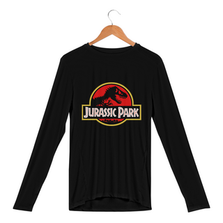 Camiseta Manga Longa Jurassic Park Classico