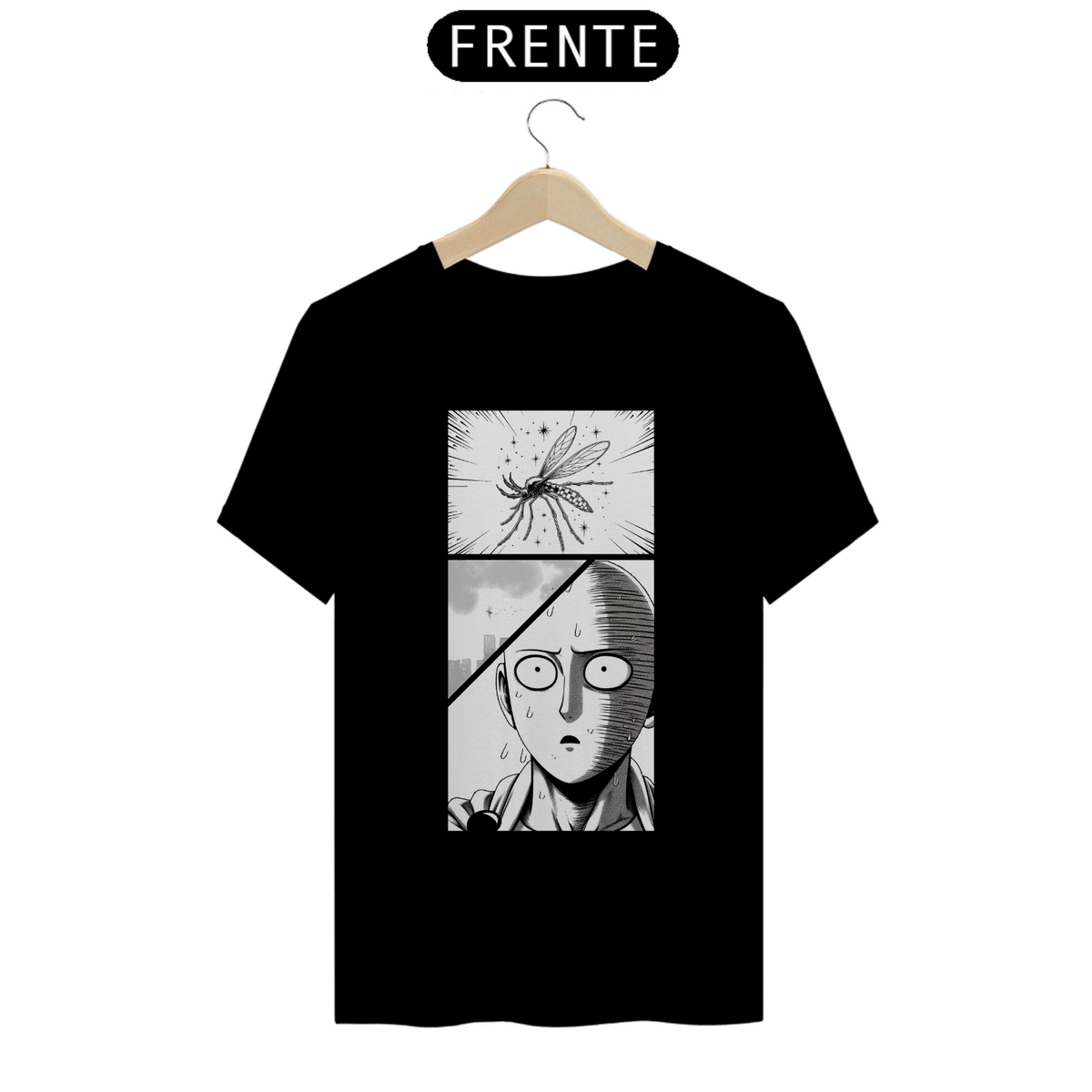 Nome do produto: T-SHIRT: SAITAMA VS MOSQUITO