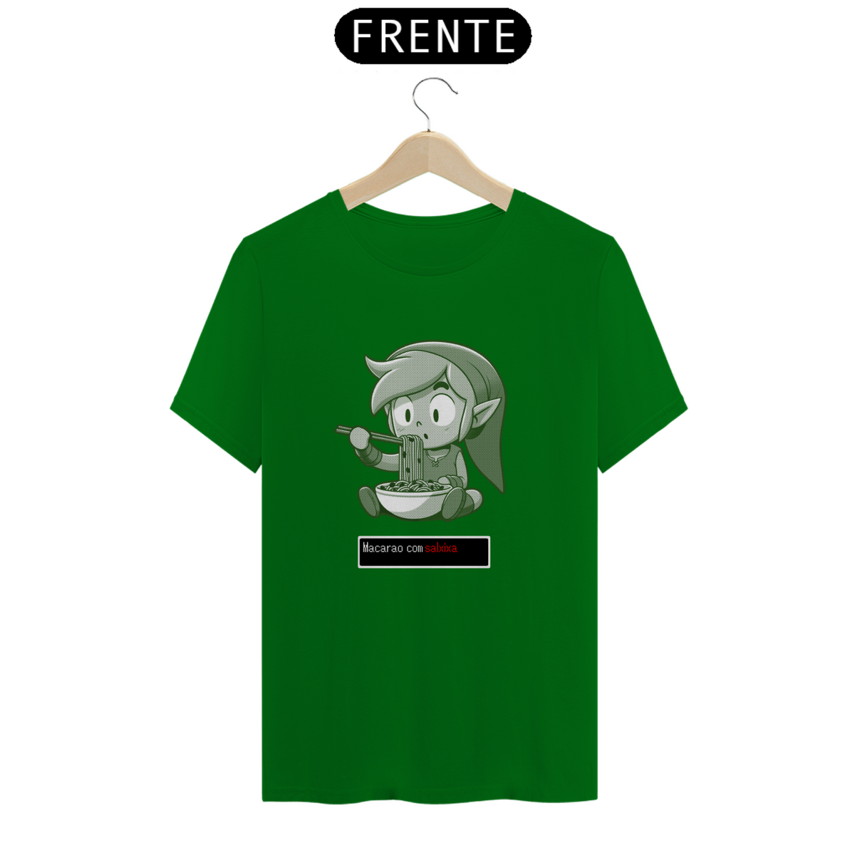 Nome do produto: T-SHIRT: LINK MACARRÃO COM SALSICHA