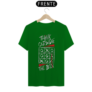 Nome do produtoThink Outside The Box | Camiseta Quality