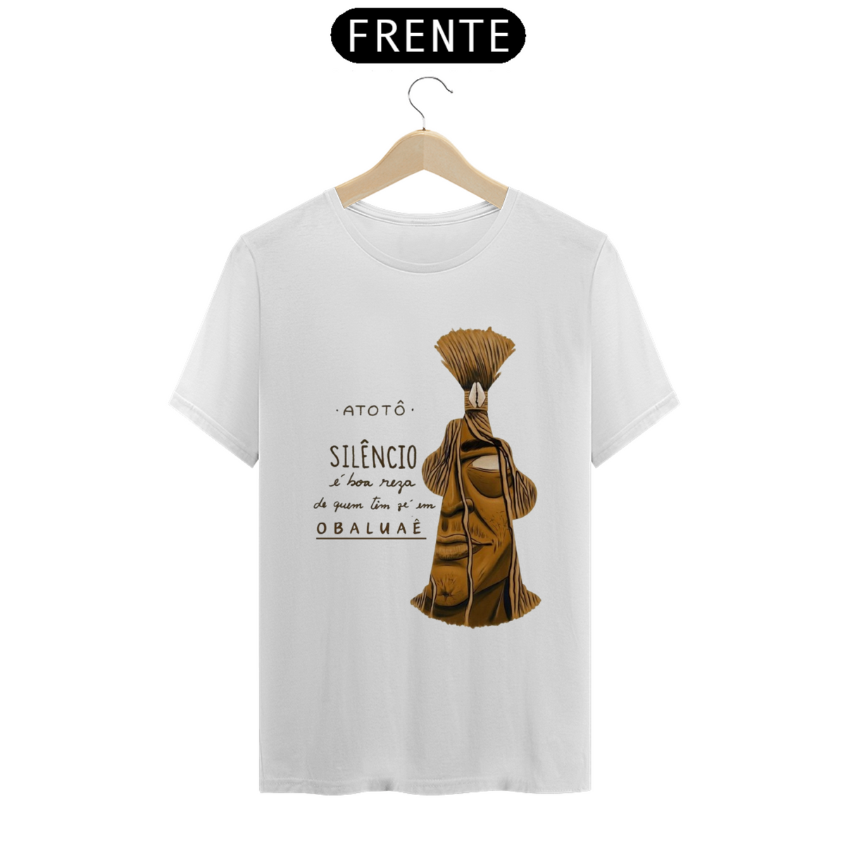 Nome do produto: Camiseta Obaluaê Com Frase