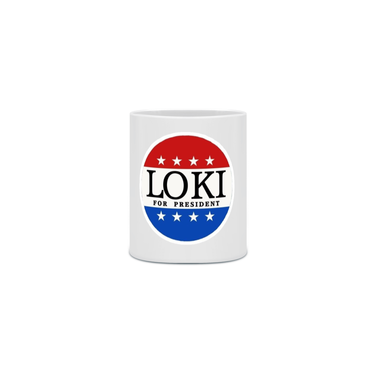 Nome do produto: Caneca vote loki para presidente 