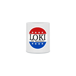 Nome do produtoCaneca vote loki para presidente 