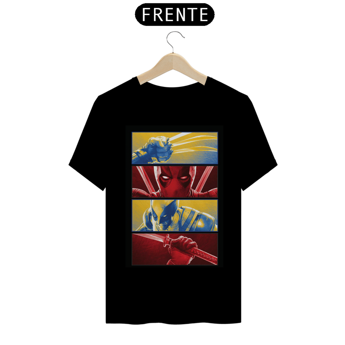 Nome do produto: Camisa deadpool X Wolverine 