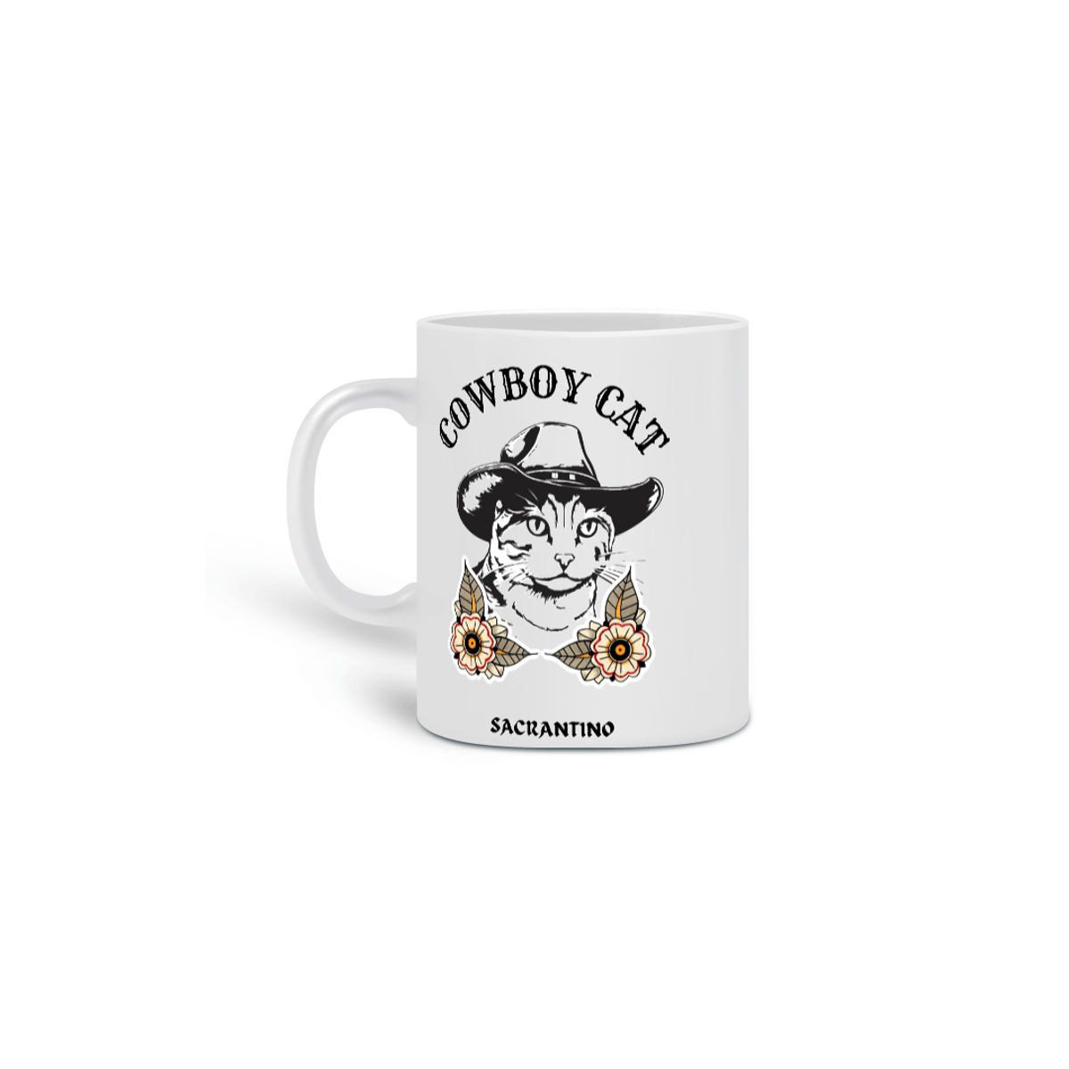 Nome do produto: Caneca Cowboy Cat