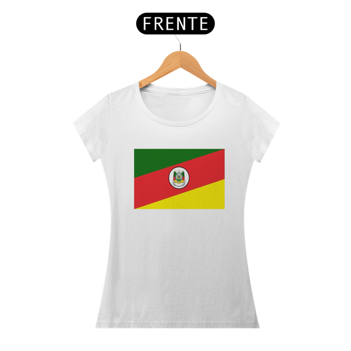 Nome do produto: Camiseta Rio Grande do Sul Feminina